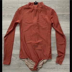 Acacia swimwear ehukai mesh one piece rash guard